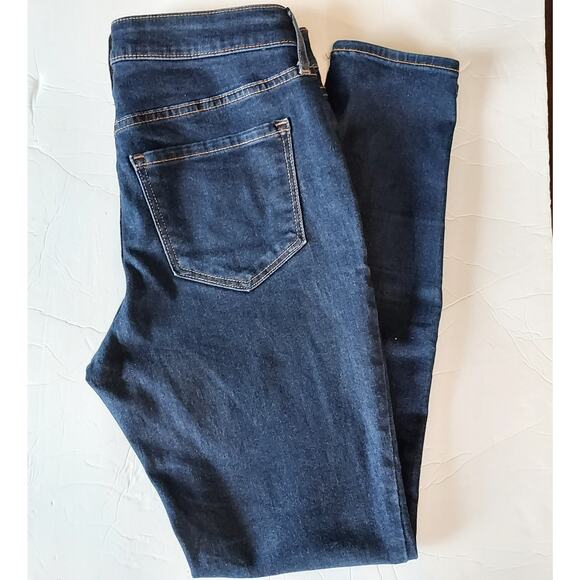 Old Navy 'Rock Star' Super Skinny Midrise Stretch Jeans Dark Wash Size 4 - Picture 1 of 9